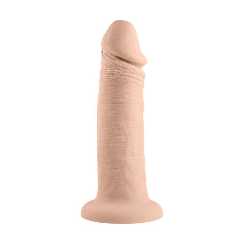 Evolved 6" Vibrating dildo, flesh, front view | Flirtybay.com.au